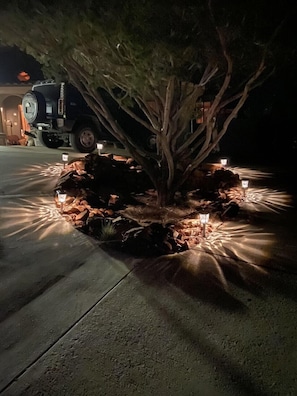 Circular Driveway, Solar Lighting