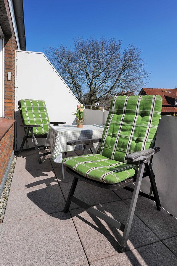 Balkon Ferienwohnung Wellenbrecher