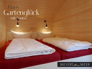 Private Anbieter Ferienhäuser Ostsee - Strand 500m - Wlan - buchen - Airbnb - FewoDirekt - 2 Schlafzimmer - mit Sauna