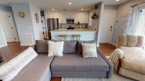 Living Area with Table for 2 and Twin Bunk Beds