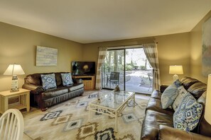 Living Room - Spacious living area with sliding door to outdoor patio.