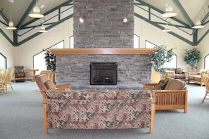 Fireplace in Clubhouse 