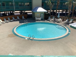 Take a dip in the pool or just relax in the sun around it.