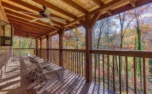 Building,House,Porch,Cabin,Ceiling Fan