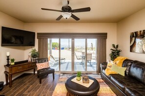 Lake views from living room