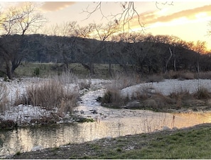 RELAX to the sound of running water-spring fed Johnson Creek.  