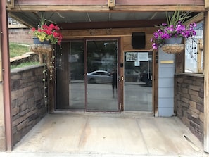 Private entrance into the Lodge.