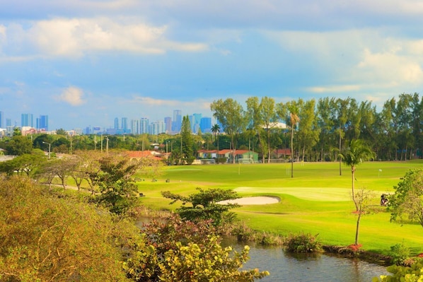 Play golf at our very own spacious golf course within the  property!