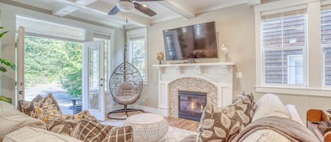 Living Room and Fireplace