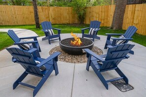 Private Backyard Fire Pit