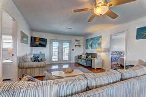 The spaciousness of this home is enhanced by the open floor plan.