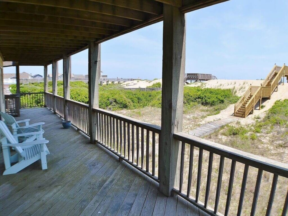 Fabulous oceanfront home, beautifully decorated with ocean to sound views.
