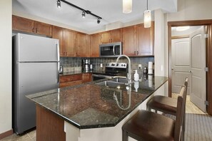 mountain condo kitchen with counter space