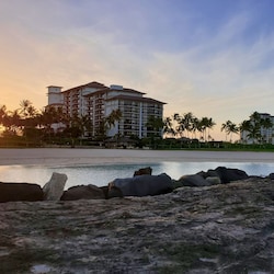 Beautiful sunrise at the Villas