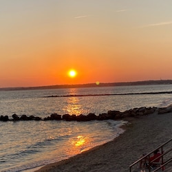Cornfield Point at sunset