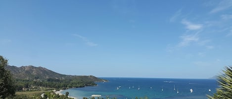 Vue sur la plage/l’océan