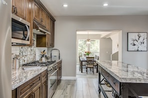 Fully Equipped and Features Plenty of Gorgeous Stone Counters