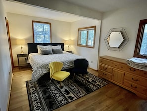 Master bedroom with king bed