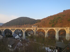 Ausblick vom Balkon