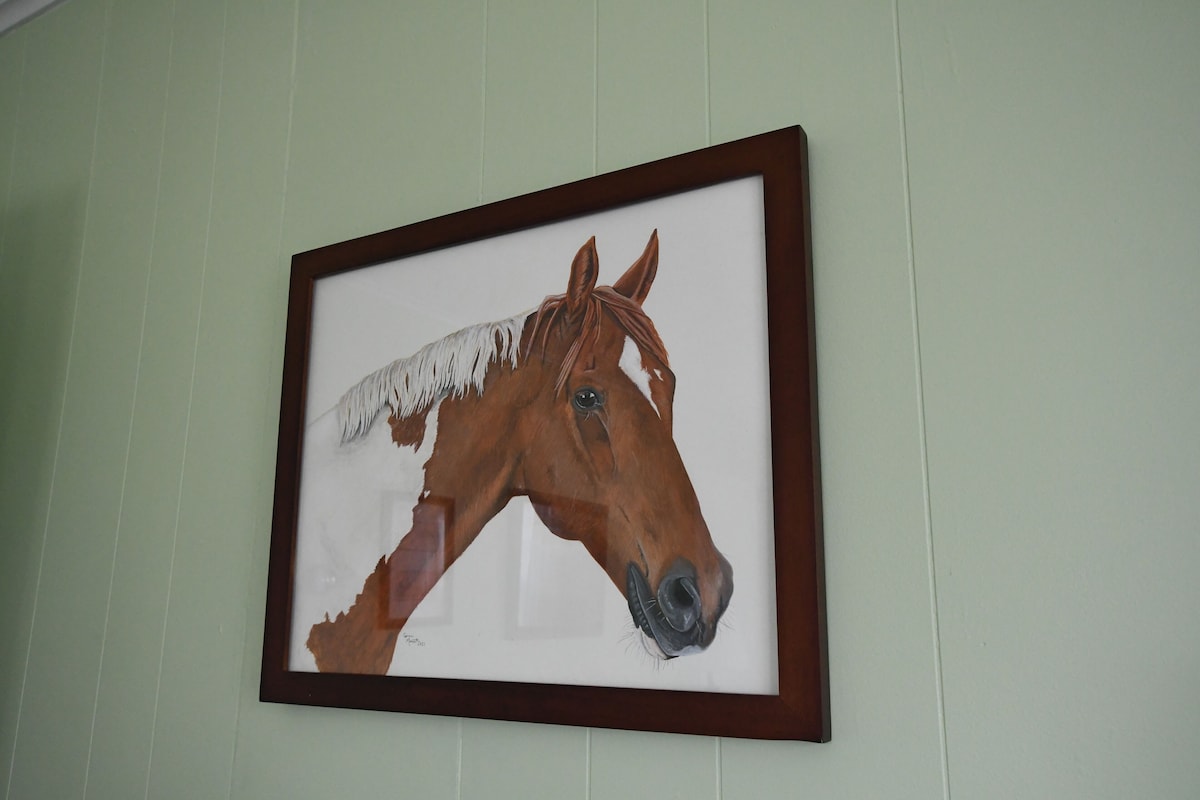 The Painted Pony Cottage at LegUp Stables. Vacation with a Horse!