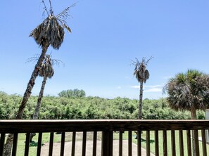 Enjoy the beautiful view and cool breezes from the spacious deck.