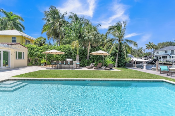 Beautiful private backyard oasis