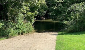 Private community boat launch located less than 1/4 mile from the house. 