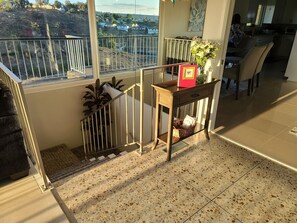 Main Floor- stairs leading to sleeping areas