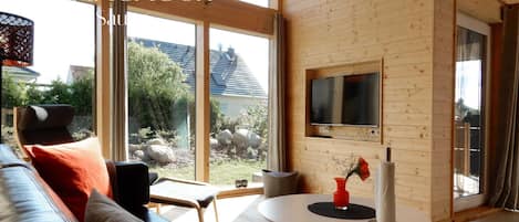 Kleines Ferienhaus an der Ostsee buchen - booking - Ferienholzhaus - Chalet - ohne Hund - rauchfrei - Sauna - Wlan