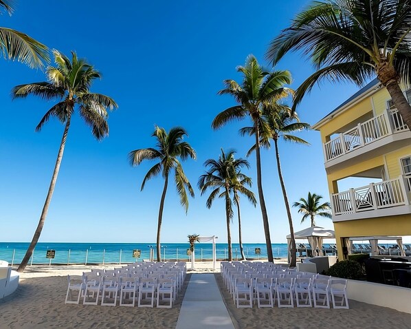 You may organize many type of events here, including romantic beach weddings! 