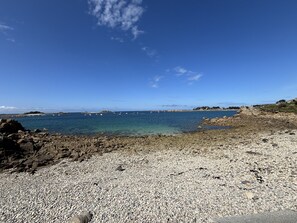 Cross the small road to reach this beach.