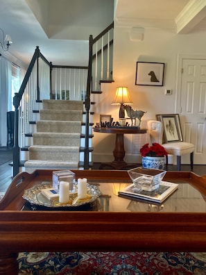 Staircase to the suites