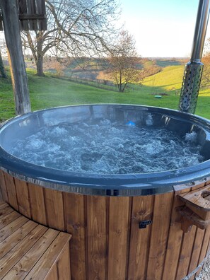 Stunning views from the hot tub.