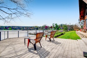 Enjoy soaking up the sun and long range lake views.