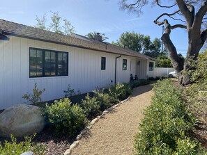 Beautifully landscaped front yard