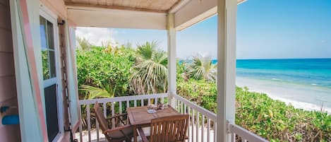 You can't get any closer to the ocean than Pink Sand Cottage!