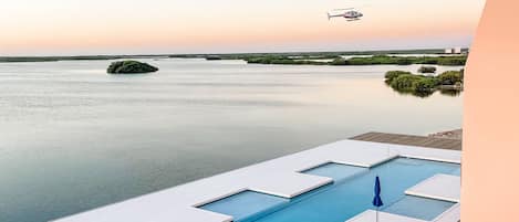 View from the balcony of the Lagoon.