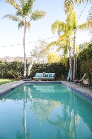 Warm saltwater pool