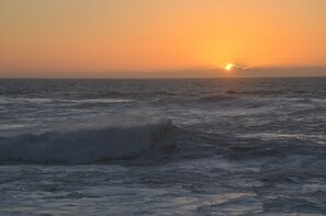 Walk or drive 1 mile to sunset at the bluffs.