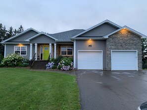 Front of our 5 bedroom waterview home.