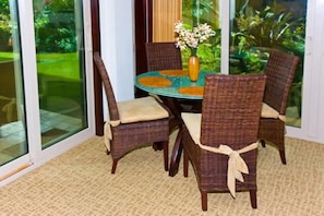 Dining area with garden view