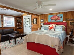 Queen bed and queen pull out couch