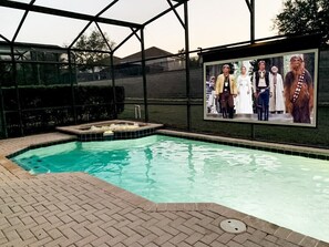 Welcome To Villa Patronus!  Watch Movies And TV On The Poolside Movie Theater