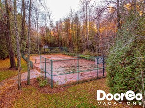Private Tennis/Basketball Court! Game on!