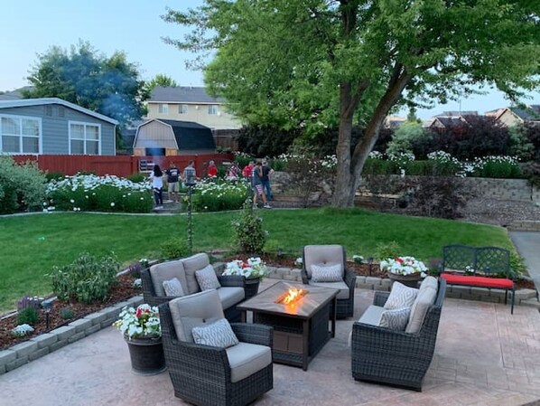 Patio in the back yard