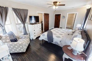 Master Bedroom with Comfy King Bed and Smart TV