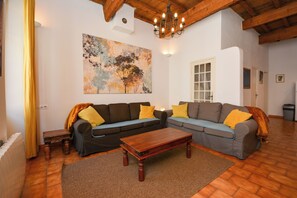 Living room with dining area