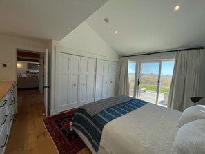 Master bedroom, king bed with private bathroom