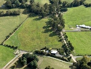 Aerial view of our property