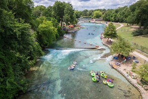 "Stinky Falls" Tube Chute on the Comal river.